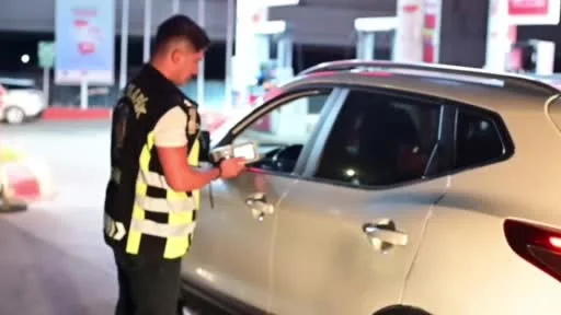 Edirne’de gece trafik uygulaması