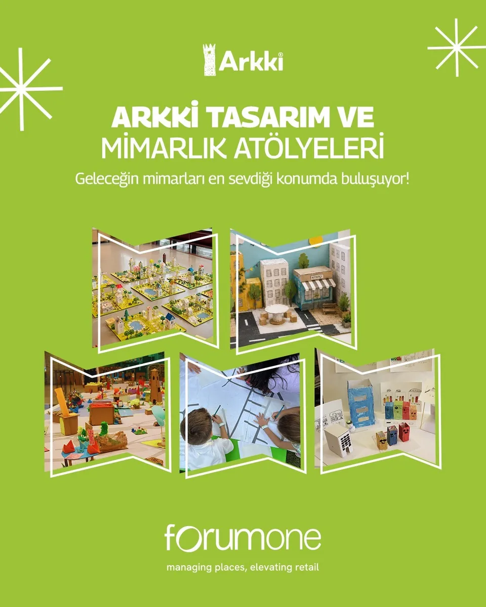 ForumOne ve Arkki iş birliğiyle çocuklara yönelik ücretsiz mimarlık ve tasarım atölyeleri