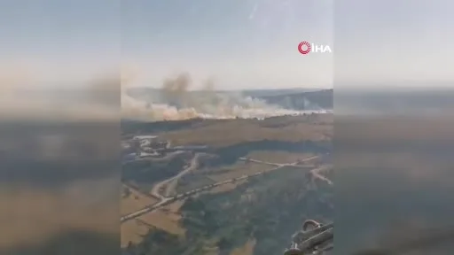 Bilecik’te anız yangını ormana sıçramadan kontrol altına alındı