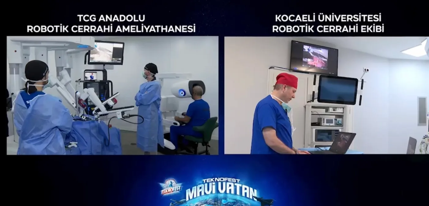 TEKNOFEST Mavi Vatan’da tarihi deneme: TCG Anadolu’da 5G destekli robotik cerrahi