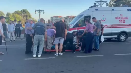 Tekirdağ’da otomobil yayalara çarptı: 2 kadın yaralandı