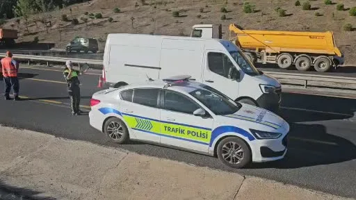 Çevre yoluna çıkan büyükbaş hayvan zincirleme kazaya sebep oldu