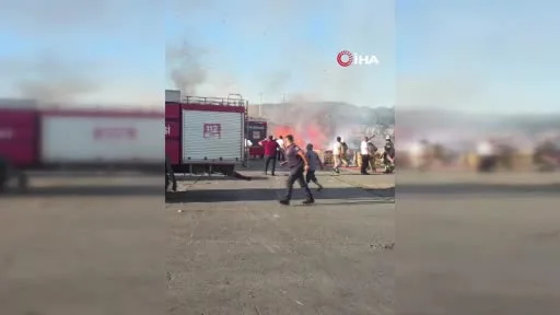 Bursa’da geri dönüşüm deposunda korkutan yangın