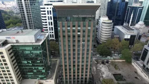 Maslak’taki Tera Tower havadan görüntülendi