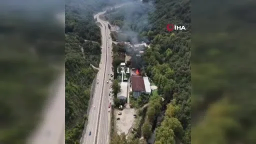 Bursa’da düğün platosunda yangın