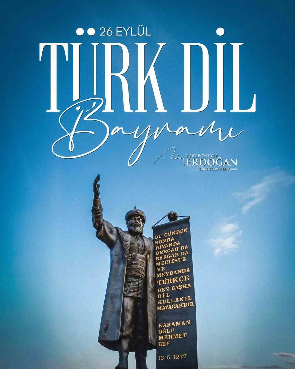 Cumhurbaşkanı Erdoğan’dan "26 Eylül Türk Dil Bayramı" paylaşımı