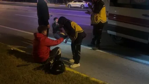 Edirne’de iki motosiklet çarpıştı: 1 sürücü hastaneye kaldırıldı