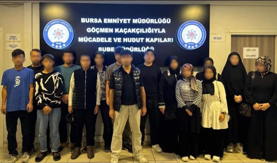 Bursa’da düzensiz göç operasyonu: 10 kaçak göçmen yakalandı