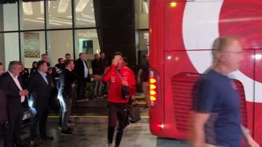 A Milli Futbol Takımı, stadyuma geldi