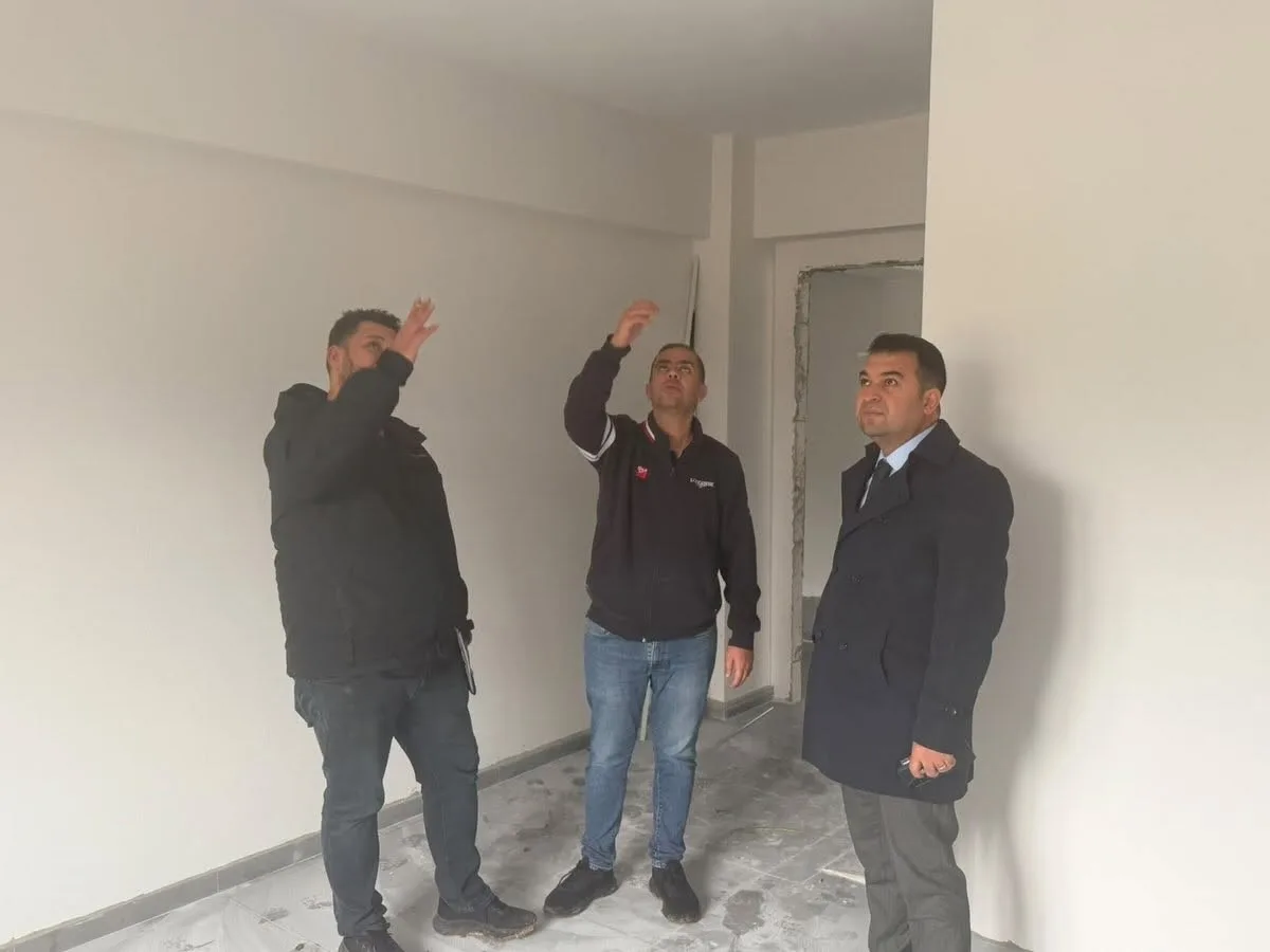 Şeyh Edebali Özel Bakım Merkezi inşaatında inceleme