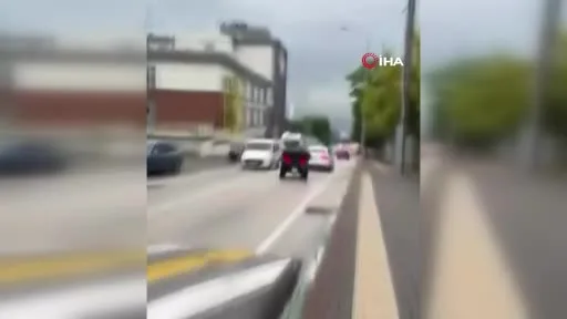 ATV ile drift attı, o anlar kameraya yansıdı