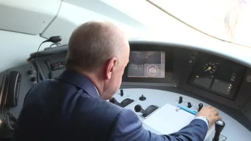 Cumhurbaşkanı Erdoğan hızlı tren hattında ilk sürüşü yaptı