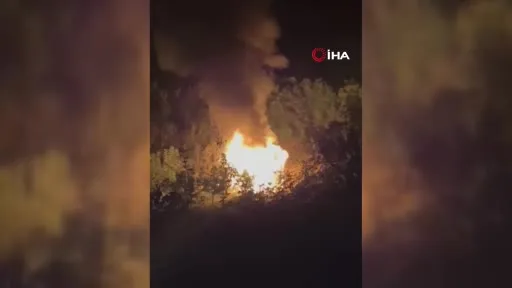 Baraka yangını korkuttu