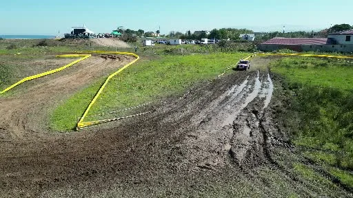 Deniz kenarında off-road heyecanı sona erdi