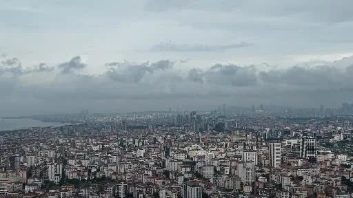 İstanbul’da yağmur bulutları böyle görüntülendi