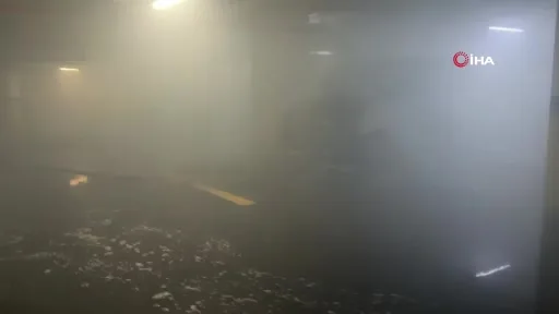 Başakşehir’de site otoparkında araç yangını: Site sakinleri tahliye edildi
