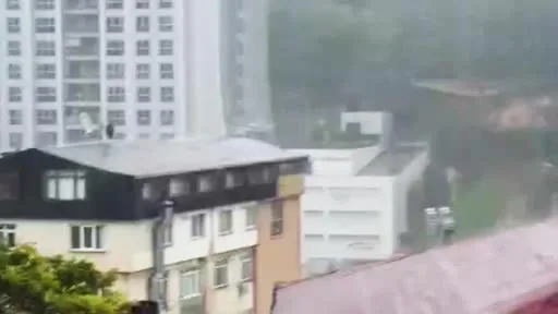 Sarıyer’de sel böyle geldi