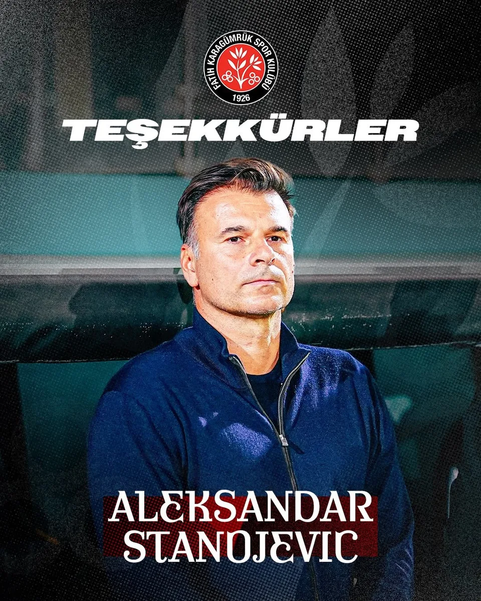 Fatih Karagümrük, Aleksandar Stanojevic ile yollarını ayırdı