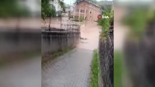 Yağışın etkileri Şile’de devam ediyor: Dere taştı, evleri su bastı