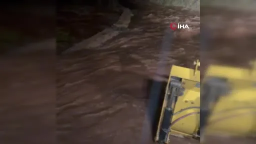 Sele kapılan cipte kaybolan 2 kişiyi arama çalışmaları sürüyor