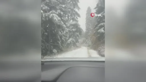 Bozüyük’e mevsimin ilk karı düştü