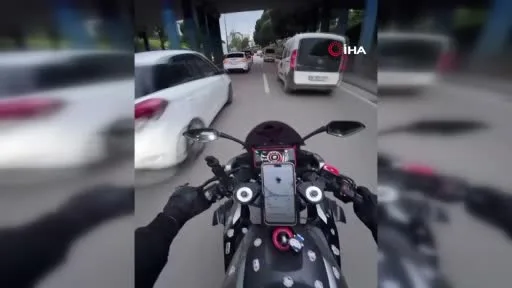 Bursa’da motosikletlinin kaçış manevrası kazayla sonuçlandı