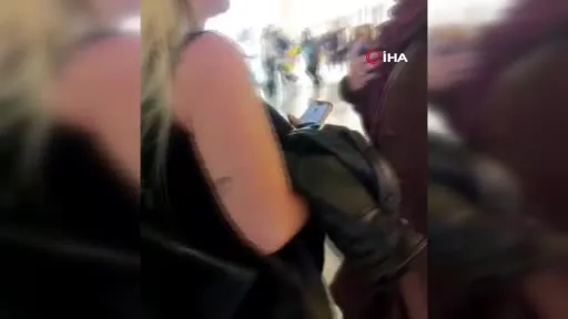 Sarıyer’de AVM içinde İsrail vatandaşına protesto
