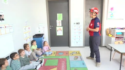 Osmangazi’de kreş öğrencileri afetlere karşı bilinçlendirildi