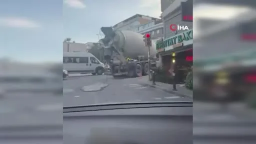 Küçükçekmece’de yola beton döken sürücüye 109 bin 662 TL idari para cezası