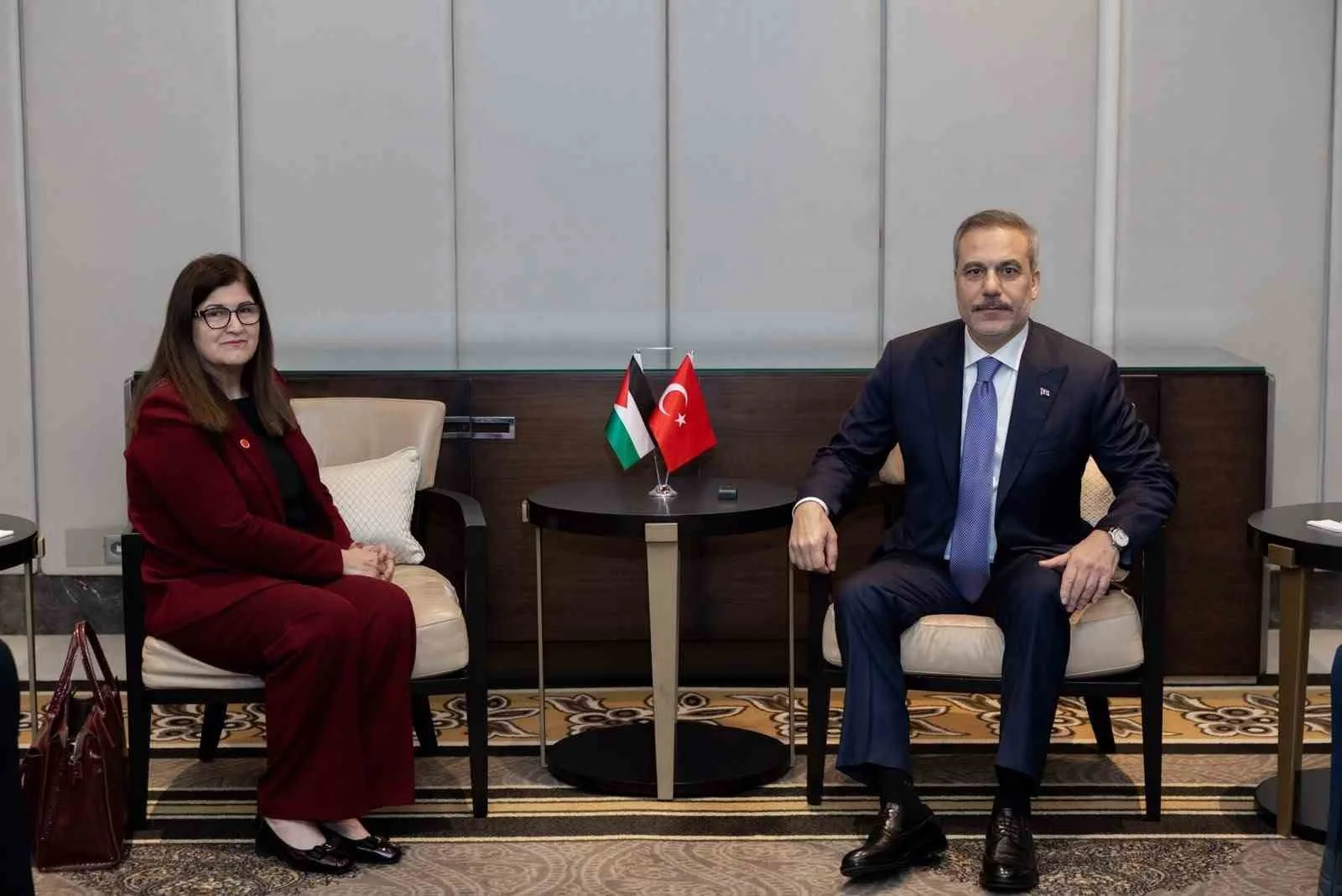 Dışişleri Bakanı Hakan Fidan, Filistinli mevkidaşı Şahin ile İstanbul’da görüştü