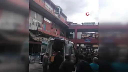Ümraniye’de sanayi sitesinde balkon çöktü: 3 yaralı
