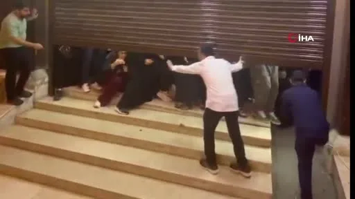 Tekirdağ’da indirim izdihamı kamerada: Yüzlerce kişi aynı anda akın etti