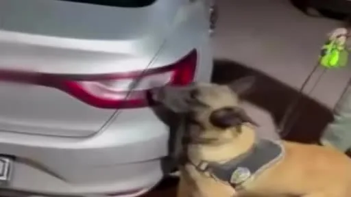 Otomobildeki valizden 8,5 kilo uyuşturucu çıktı