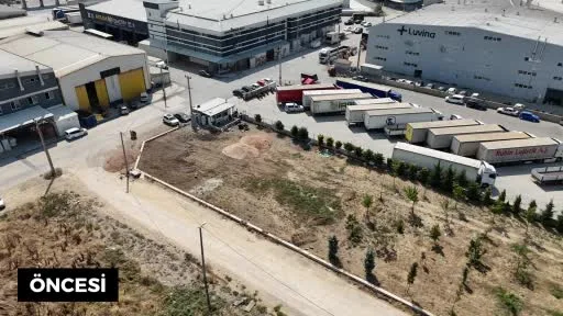 Cumhuriyet mahallesinde 32 araçlık otopark uygulaması tamamlandı