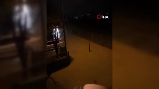 Biga’da cadde ve sokaklar göle döndü